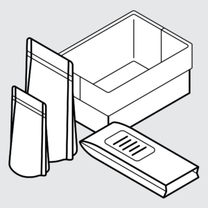 Food Markets- Drawing of Custom Food Packaging Products