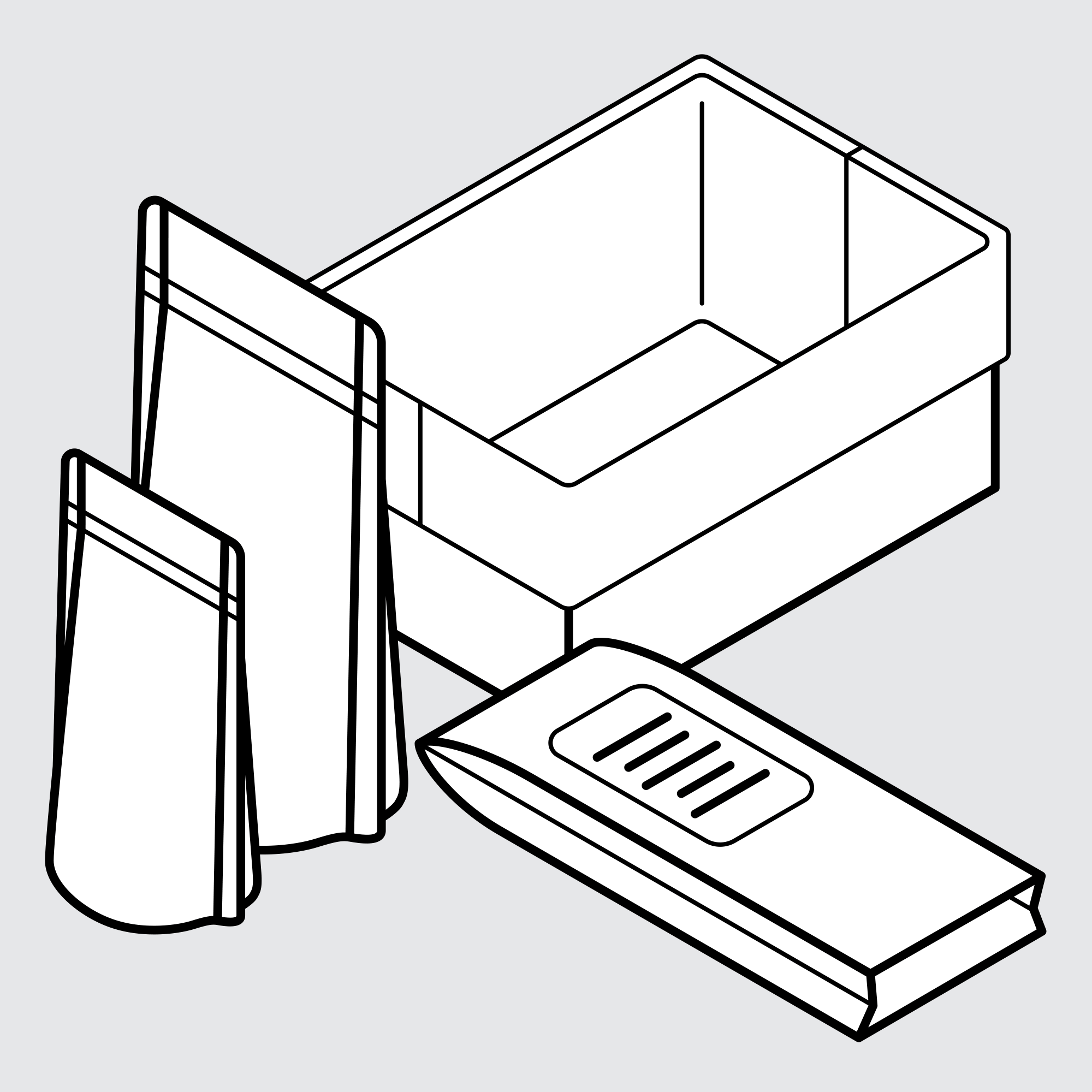 Food Packaging Drawing Set Drawing of Custom Food Packaging