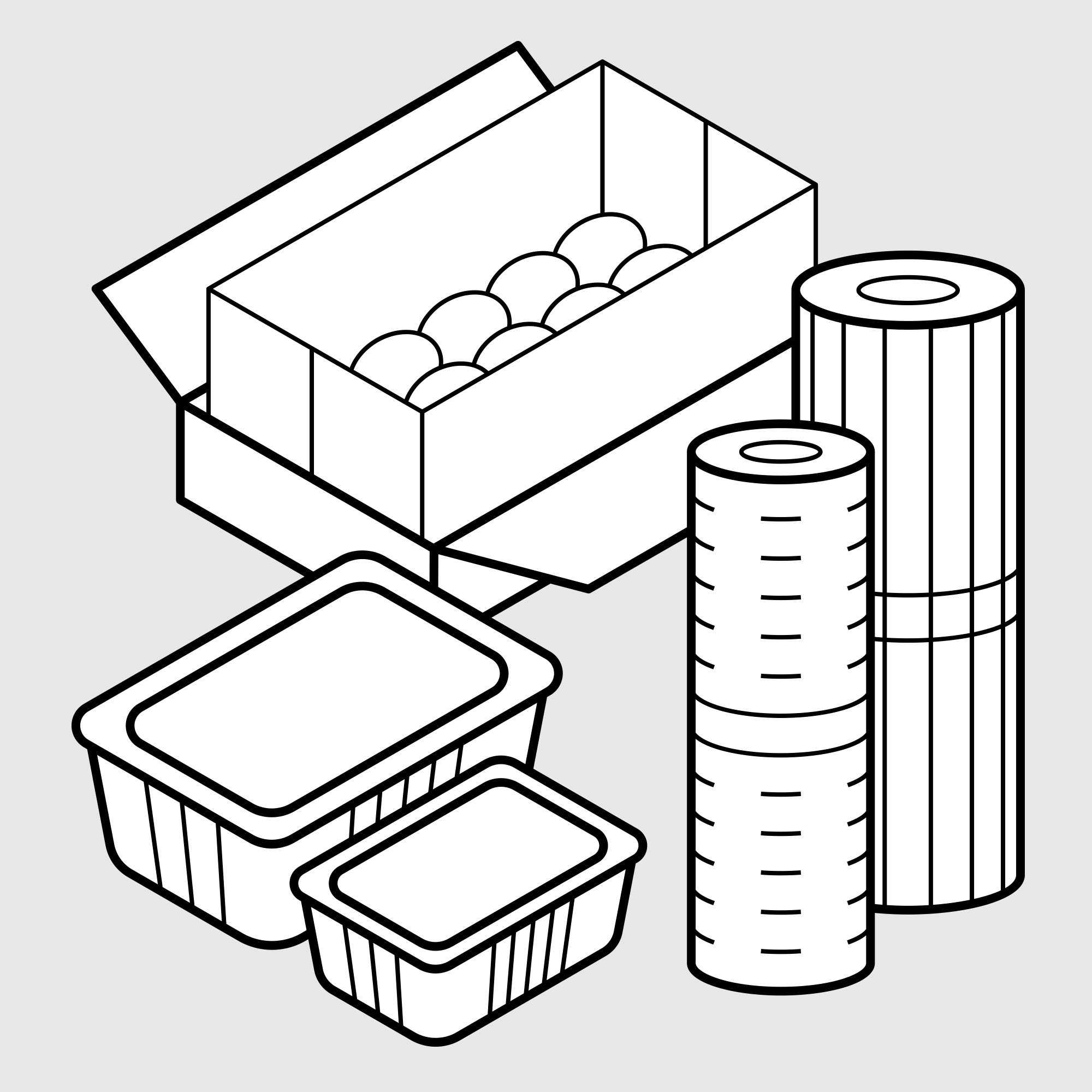 Horticulture and Agriculture Drawing Set Drawing of Sample Bags for Agriculture and Horticulture Packaging