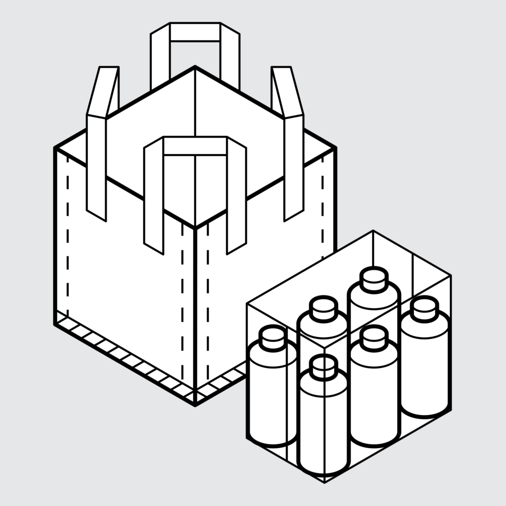 Drawing of Sample Bags for Manufacturing and Industrial Packaging Products