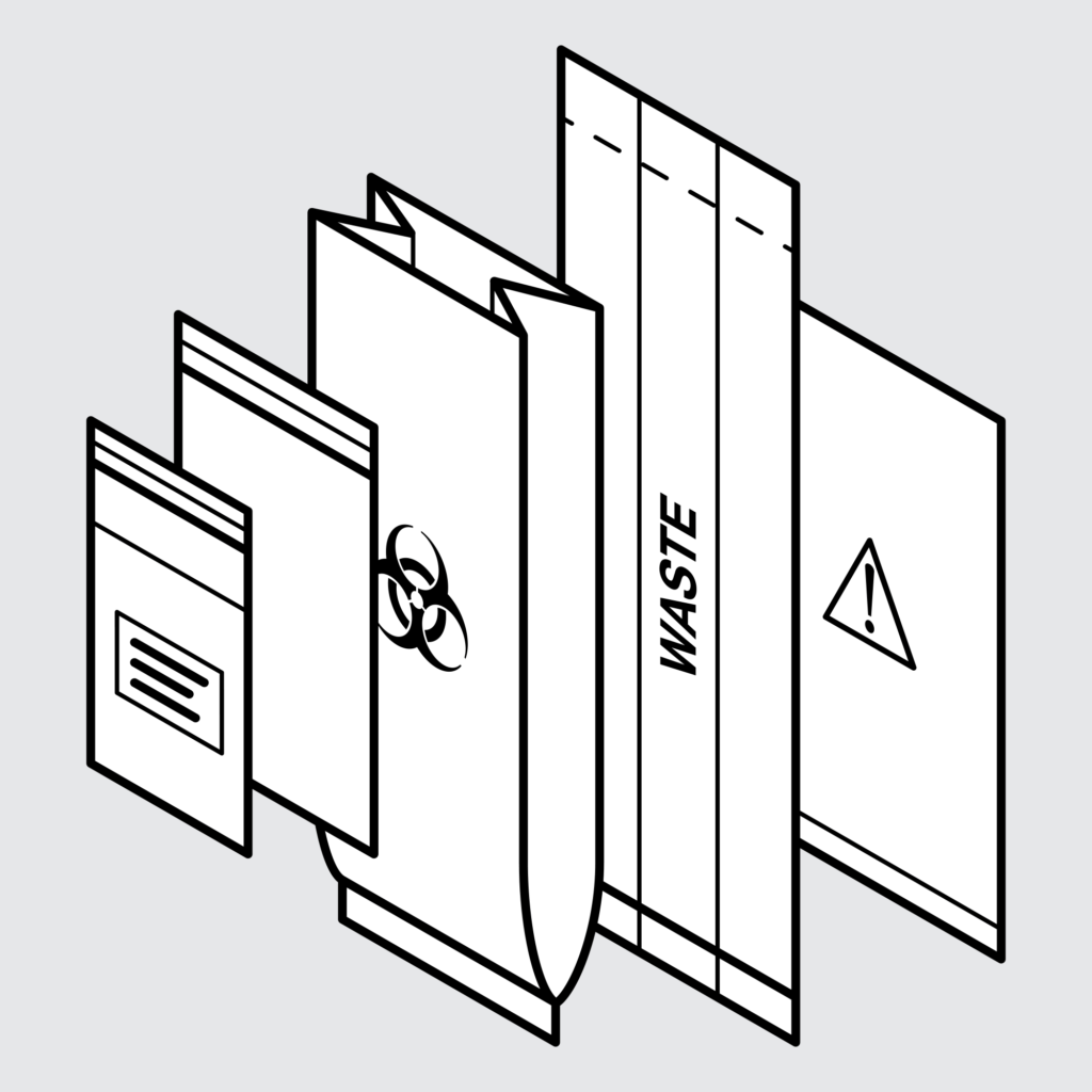 Drawing of Sample Healthcare & Medical Bag Products