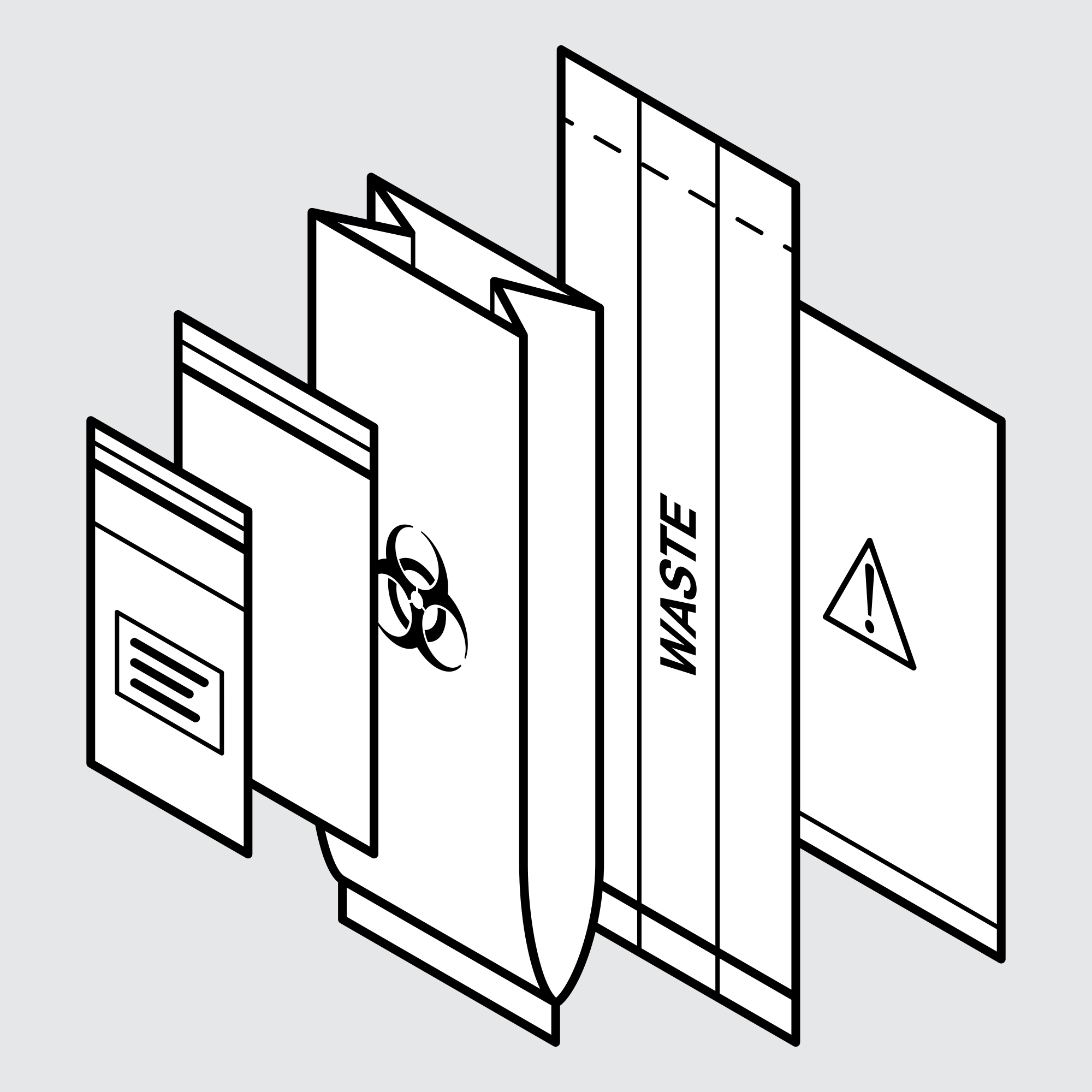 Drawing of Sample Healthcare & Medical Bags