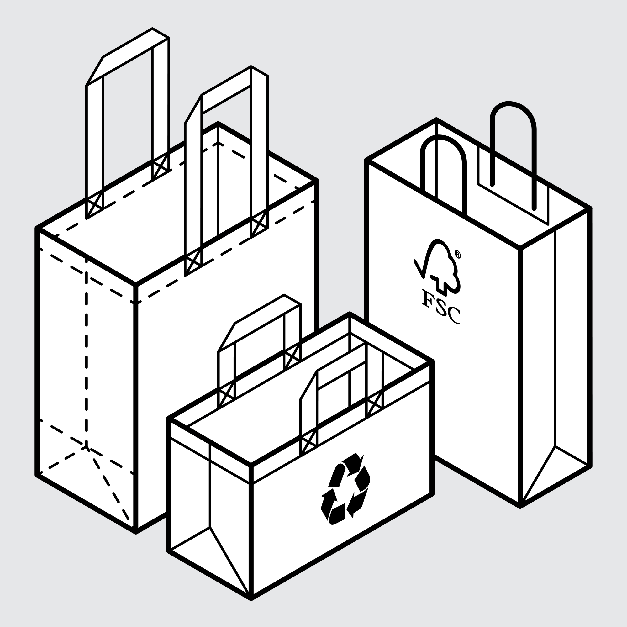 Drawing Retail Packaging Solutions Sample Bags