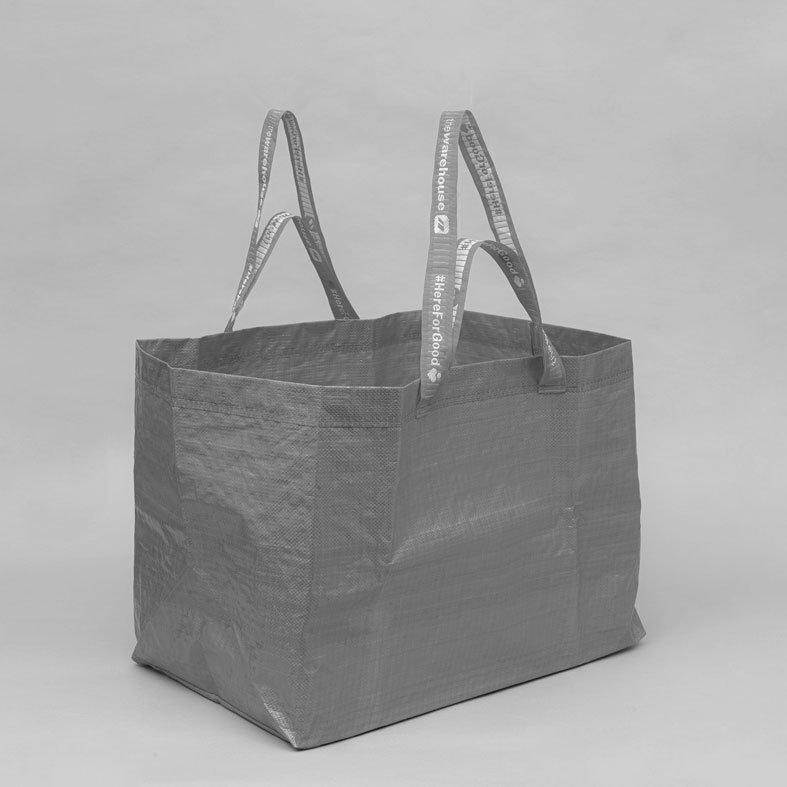 Warehouse Re-­Usable Carry Bag – Twin Handles Detail